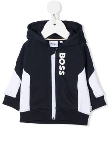 BOSS Kidswear hoodie à logo imprimé - Bleu