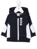 BOSS Kidswear hoodie à logo imprimé - Bleu - thumbnail