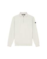 Malelions Knitted Longsleeve Zip Polo Mma20026009 Poloshirts 41008 Pearl Grey