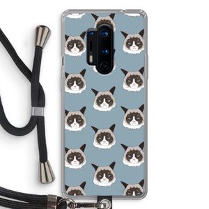 It's a Purrr Case: OnePlus 8 Pro Transparant Hoesje met koord