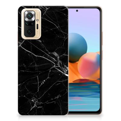 Xiaomi Redmi Note 10 Pro | TPU | Siliconen hoesje | Marmer Zwart - Origineel Cadeau Vader