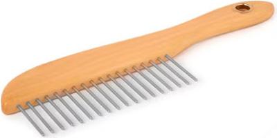 Platte houten kam grof
