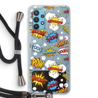 Pow Smack: Samsung Galaxy A32 4G Transparant Hoesje met koord