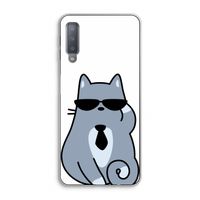 Cool cat: Samsung Galaxy A7 (2018) Transparant Hoesje