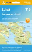 Topografische kaart - Wandelkaart 115 Sverigeserien Luleå | Norstedts