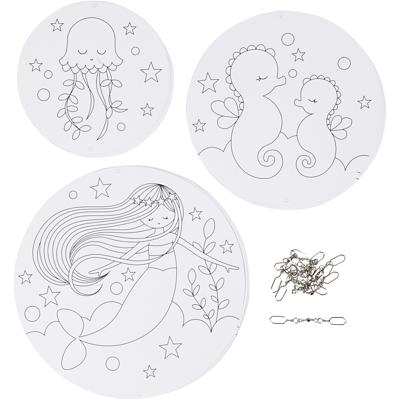 Creativ Company Mobielen met motief, d 12+15+18 cm, 300 gr, 3 set/ 1 doos