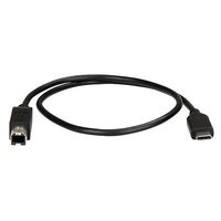 StarTech.com USB2CB50CM USB-kabel 0,5 m USB 2.0 USB C USB B Zwart - thumbnail