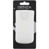 Senza Leather Slide Case White Size L
