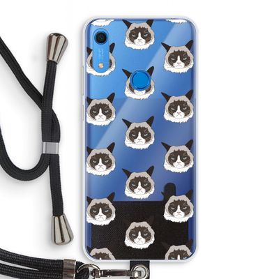 It's a Purrr Case: Huawei Y6s Transparant Hoesje met koord