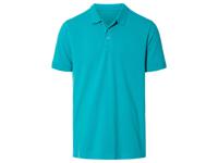 LIVERGY Heren polo (M (48/50), Turquoise)