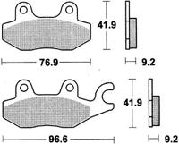TRW Brake pad mcb 663 organic standard