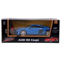 RC Audi R8 V10 Coupé 1:24 + Licht Blauw