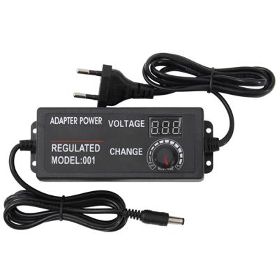 AC naar DC instelbare spannings stroom adapter universele voeding display scherm Power switch Charger EU uitgangsspanning: 3-24V-2A