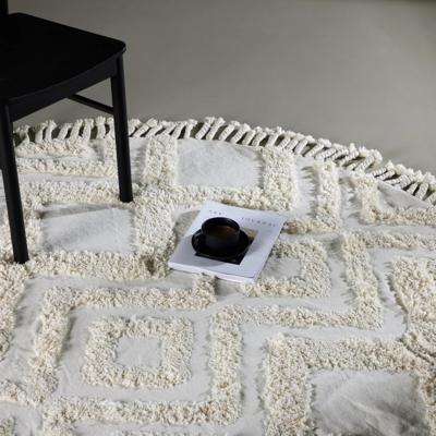 Nohr Rond Vloerkleed 'Isidra' 200cm, kleur Wit
