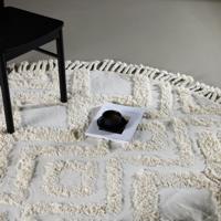 Nohr Rond Vloerkleed 'Isidra' 200cm, kleur Wit