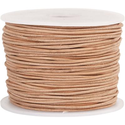 Creativ Company Leerkoord, dikte 1 mm, beige, 50 m/ 1 rol