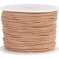 Creativ Company Leerkoord, dikte 1 mm, beige, 50 m/ 1 rol