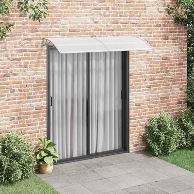 VidaXL Deurluifel 200x75 cm pc grijs en transparant