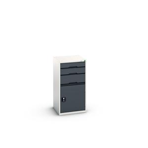 Bott Verso Schuifladenkast | 525x550x1000mm | 3 Laden | 1 Deur | RAL 7016 - 16925061.19