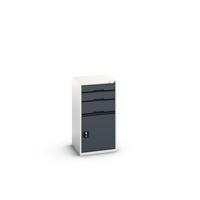 Bott Verso Schuifladenkast | 525x550x1000mm | 3 Laden | 1 Deur | RAL 7016 - 16925061.19