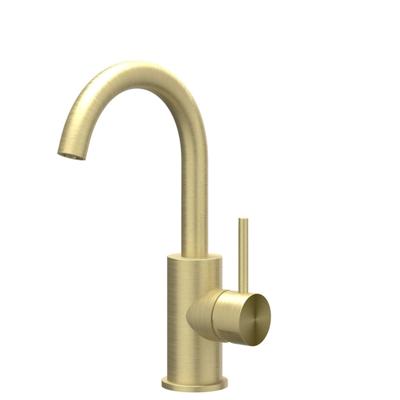 Wastafelkraan IVY Concord Draaibare Uitloop Coldstart RVS316 Geborsteld Mat Goud PVD IVY