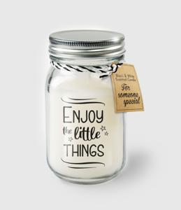 Paperdreams Black & White Scented Candles - Enjoy The Little Things