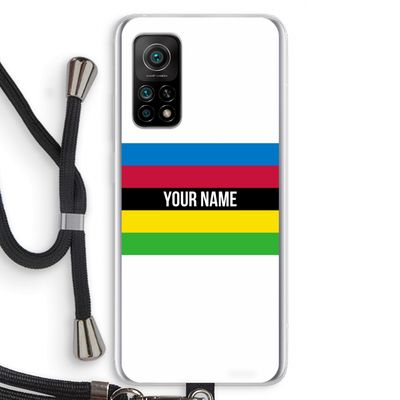 WK Wielrennen: Xiaomi Mi 10T 5G Transparant Hoesje met koord