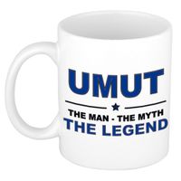 Umut The man, The myth the legend cadeau koffie mok / thee beker 300 ml Umut The man, The myth the legend cadeau koffie mok / thee beker 300 ml
