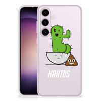 Samsung Galaxy S24 Telefoonhoesje met Naam Cactus Poo Samsung Galaxy S24 Telefoonhoesje met Naam Cactus Poo