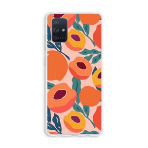 Perzik: Galaxy A71 Transparant Hoesje