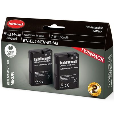Hahnel HL-EL14 Twin Pack - Nikon EN-EL14/14A