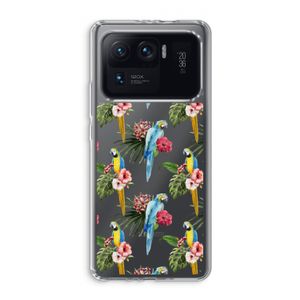 Kleurrijke papegaaien: Xiaomi Mi 11 Ultra Transparant Hoesje