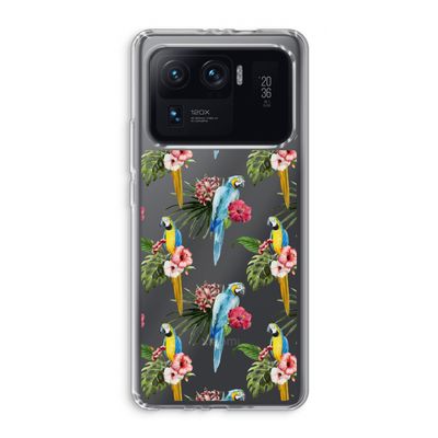Kleurrijke papegaaien: Xiaomi Mi 11 Ultra Transparant Hoesje