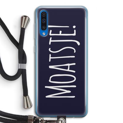 Moatsje!: Samsung Galaxy A50 Transparant Hoesje met koord