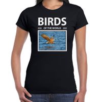 Zeearenden t-shirt met dieren foto birds of the world zwart voor dames