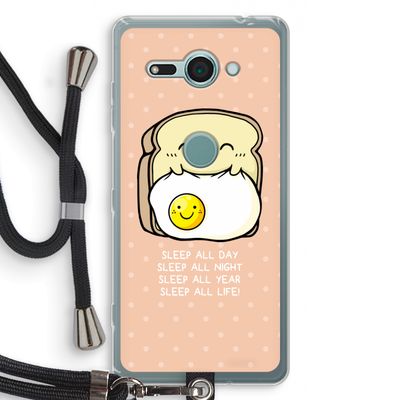 Sleep All Day: Sony Xperia XZ2 Compact Transparant Hoesje met koord