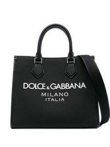 Dolce & Gabbana sac cabas à logo imprimé - Noir