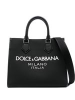 Dolce & Gabbana sac cabas à logo imprimé - Noir - thumbnail