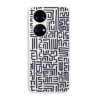 Moroccan Print: Huawei P50 Transparant Hoesje