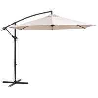 Zweefparasol Brava - taupe - Ø300 cm - Leen Bakker