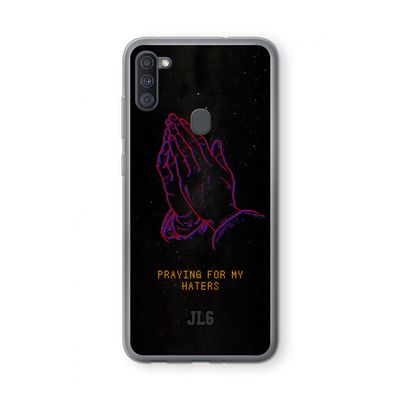 Praying For My Haters: Samsung Galaxy A11 Transparant Hoesje