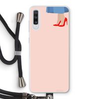 High heels: Samsung Galaxy A70 Transparant Hoesje met koord