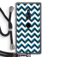 Onderbroken lijn: Sony Xperia XZ2 Transparant Hoesje met koord