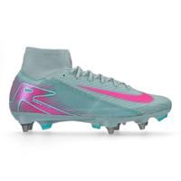 Nike Zoom Mercurial Superfly 10 Elite IJzeren-Nop Voetbalschoenen (SG) Pro Player Lichtblauw Felroze
