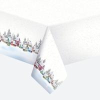 Daisy kerst Tafelkleed - 120 x 180 cm - papier - kerstdorp print - rechthoekig -?tafellaken