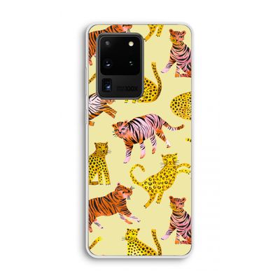 Cute Tigers and Leopards: Samsung Galaxy S20 Ultra Transparant Hoesje