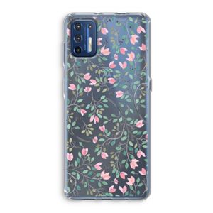 Sierlijke bloemen: Motorola Moto G9 Plus Transparant Hoesje