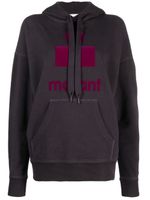 MARANT ÉTOILE Mansell logo-print hoodie - Gris - thumbnail