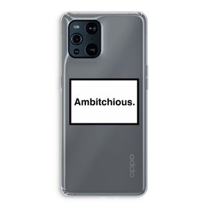Ambitchious: Oppo Find X3 Transparant Hoesje