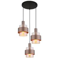 Globo HanglampMilley brons Ø 45cm 3-lichts - 15560-3HA